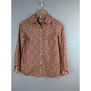 Isaac Mizrahi Button Down Floral Shirt Small